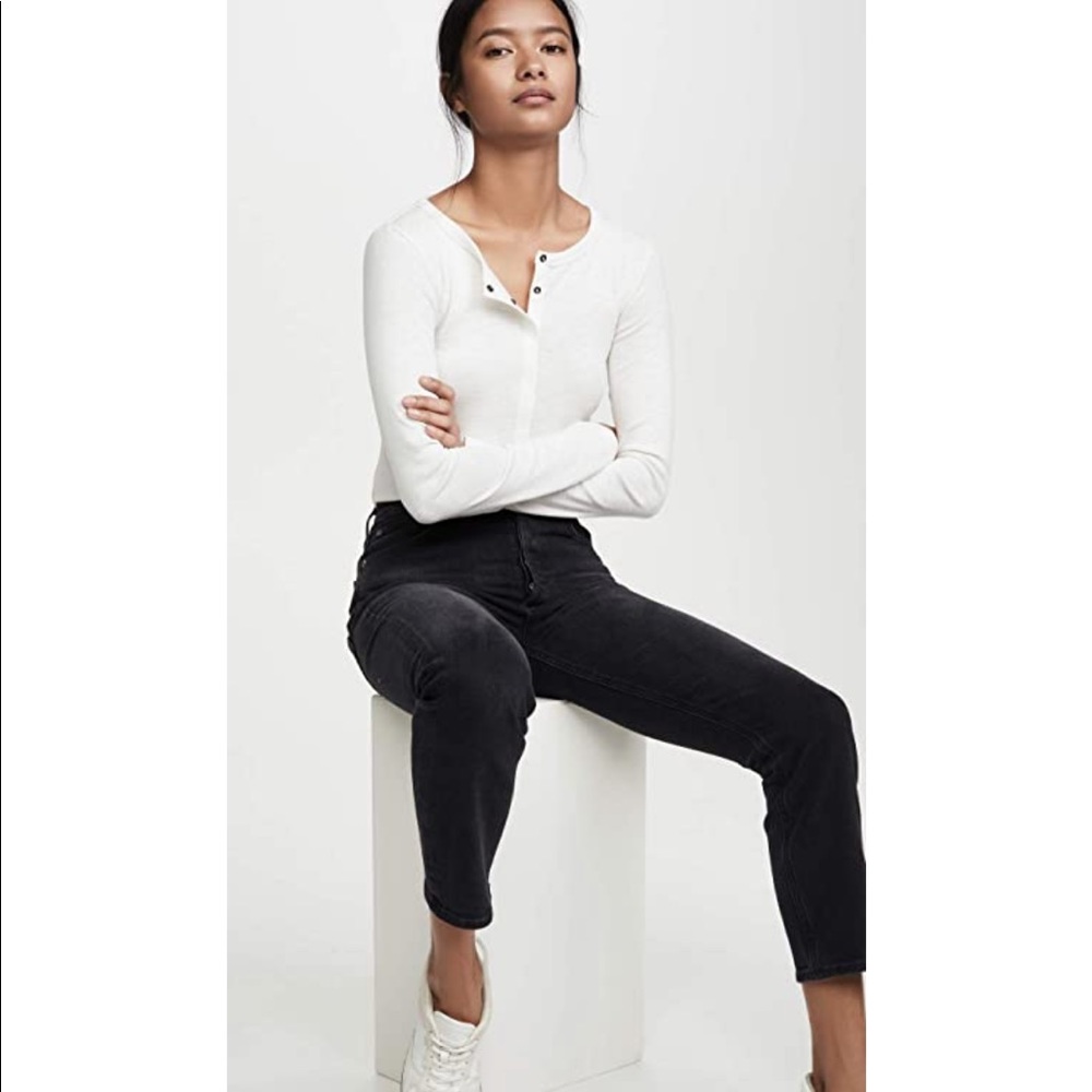 Vince white 3/4 sleeve shirt